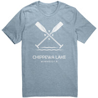 Chippewa Lake Unisex Tee, Paddles, WHT Art2