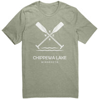 Chippewa Lake Unisex Tee, Paddles, WHT Art2