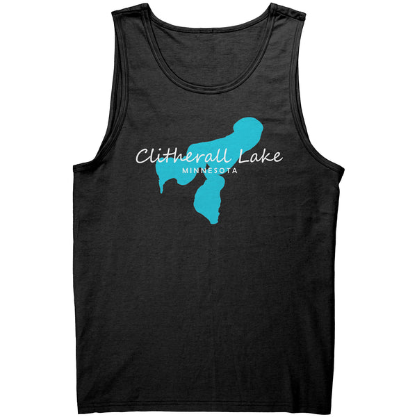 Clitherall Lake Map Unisex Tank