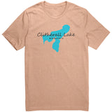 Clitherall Lake Map Unisex Tee