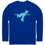 Clitherall Lake Next Level LS Tee, Hemmed Sleeves, White Art
