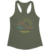 Clitherall Lake Vibes Ladies Racerback Tank