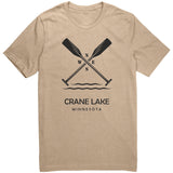 Crane Lake Unisex Tee, Paddles, BLK Art