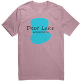 Deer Lake Map Unisex Tee BLK