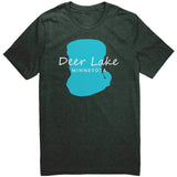 Deer Lake Map Unisex Tee WHT