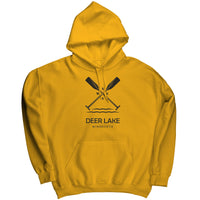Deer Lake Paddles Unisex Hoodie BLK