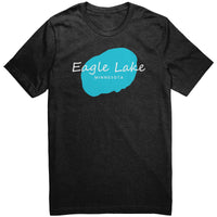 Eagle Lake Map Unisex Tee WHT