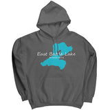East Battle Lake Map Unisex Hoodie