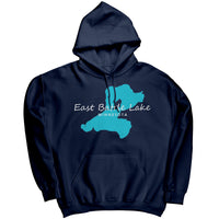 East Battle Lake Map Unisex Hoodie