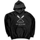 East Battle Lake Paddles Unisex Hoodie WHT