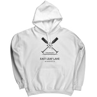 East Leaf Lake Paddles Unisex Hoodie BLK Art