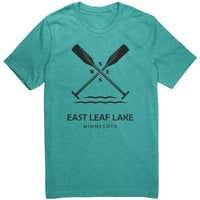 East Leaf Lake Paddles Unisex Tee BLK Art