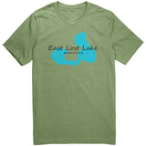East Lost Lake Map Unisex Tee BLK Art