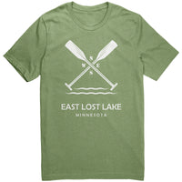 East Lost Lake Paddles Unisex Tee WHT Art2