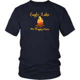 UNISEX Campfire Eagle Lake My Happy Place T-Shirt, More Colors