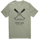 Fiske Lake Paddles Unisex Tee BLK Art