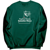 Gazette Port & Co Crew Sweatshirt, White Art