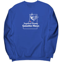 Gazette Port & Co Crew Sweatshirt, White Art
