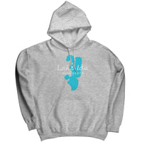 Lake Ida Map Unisex Hoodie WHT Art