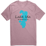 Lake Ida Map Unisex Tee BLK Art