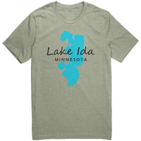 Lake Ida Map Unisex Tee BLK Art