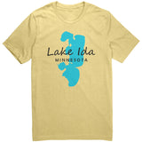 Lake Ida Map Unisex Tee BLK Art
