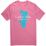 Lake Ida Map Unisex Tee WHT Art