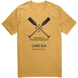 Lake Ida Unisex Tee, Paddles, BLK Art
