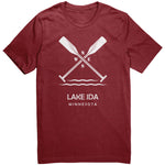 Lake Ida Unisex Tee, Paddles, WHT Art2