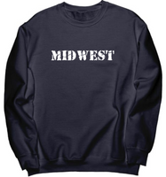 Midwest Vintage Art Unisex Crewneck Sweatshirt