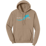 North Turtle Lake Map Unisex Hoodie WHT