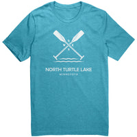 North Turtle Lake Paddles Unisex Hoodie WHT Art1