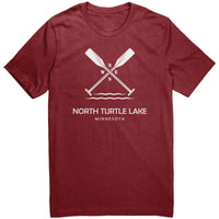 North Turtle Lake Paddles Unisex Hoodie WHT Art2