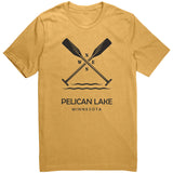 Pelican Lake Unisex Tee, Paddles, BLK Art