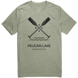 Pelican Lake Unisex Tee, Paddles, BLK Art