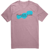 Pickerel Lake Map Unisex Tee Black Art