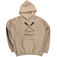 Pickerel Lake Paddles Unisex Hoodie BLK Art