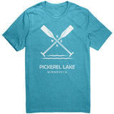 Pickerel Lake Paddles Unisex Tee WHT Art1