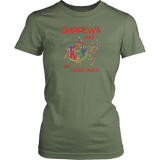 LADIES Tee, Chippewa Lake, Colorful Fish