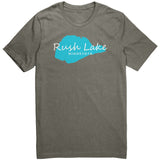 Rush Lake Map Unisex Tee WHT Art