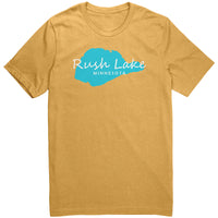 Rush Lake Map Unisex Tee WHT Art