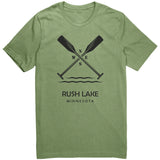 Rush Lake Unisex Tee, Paddles, BLK Art
