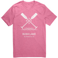 Rush Lake Unisex Tee, Paddles, WHT Art2