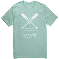 Rush Lake Unisex Tee, Paddles, WHT Art2
