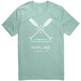 Rush Lake Unisex Tee, Paddles, WHT Art2