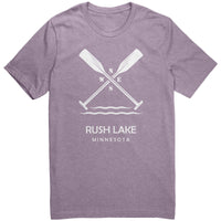 Rush Lake Unisex Tee, Paddles, WHT Art2