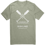 Rush Lake Unisex Tee, Paddles, WHT Art2