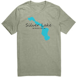 Silver Lake Map Unisex Tee BLK