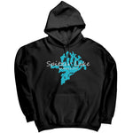 Spitzer Lake Map Unisex Hoodie WHT Art