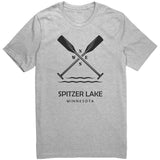 Spitzer Lake Unisex Tee, Paddles, BLK Art